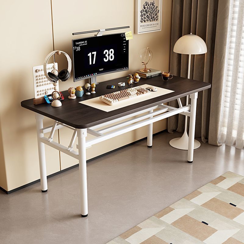 블랙 월넛 더블 레이어 라운드 다리 화이트 프레임 두꺼운 버전