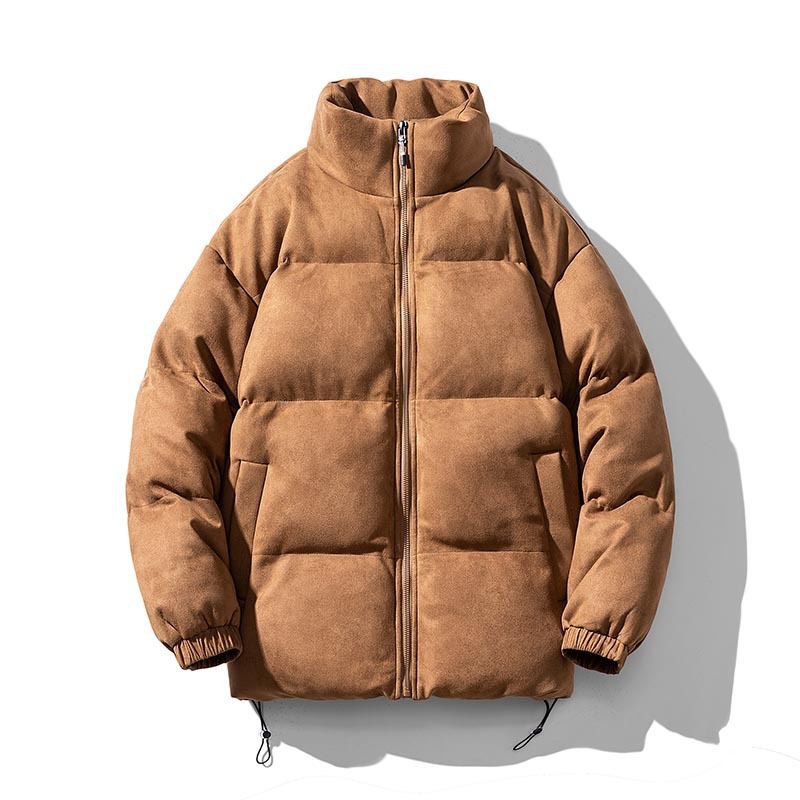 新款麂皮绒棉服男士棉袄潮流冬季日系宽松面包服时尚棉衣外套跨境|undefined