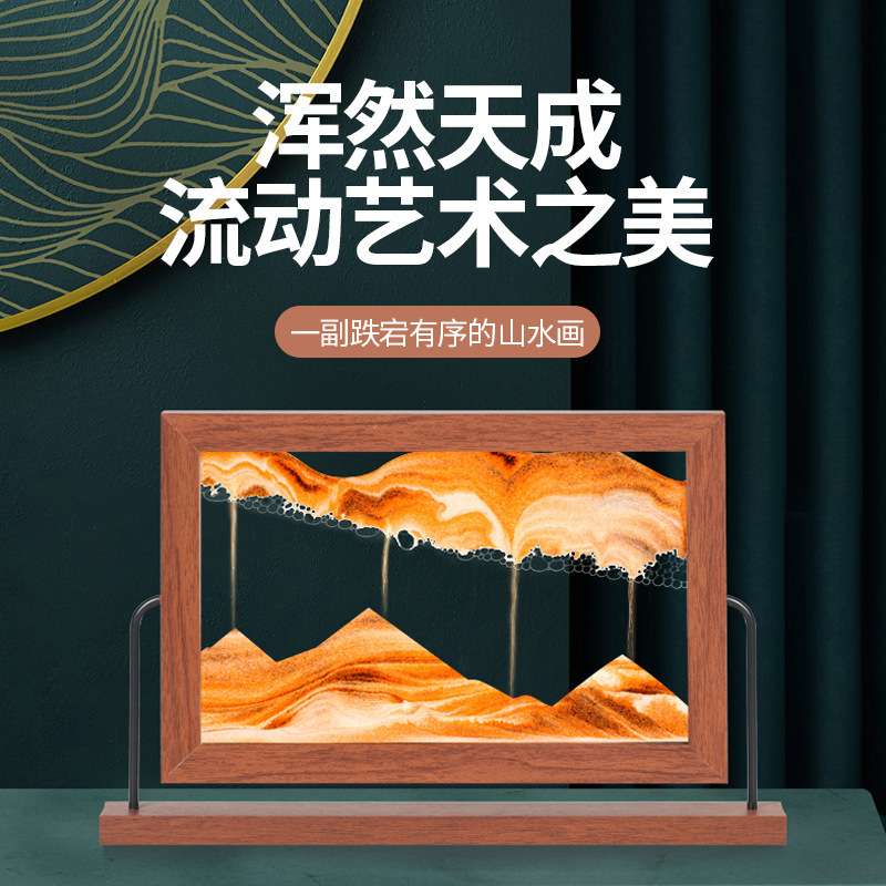 Simple modern hourglass Quicksand picture frame decoration hallway wine cabinet TV cabinet home decoration wooden photo frame decoration Simple modern hourglass Quicksand picture frame decoration hallway wine cabinet TV cabinet home decoration wooden photo frame decoration
