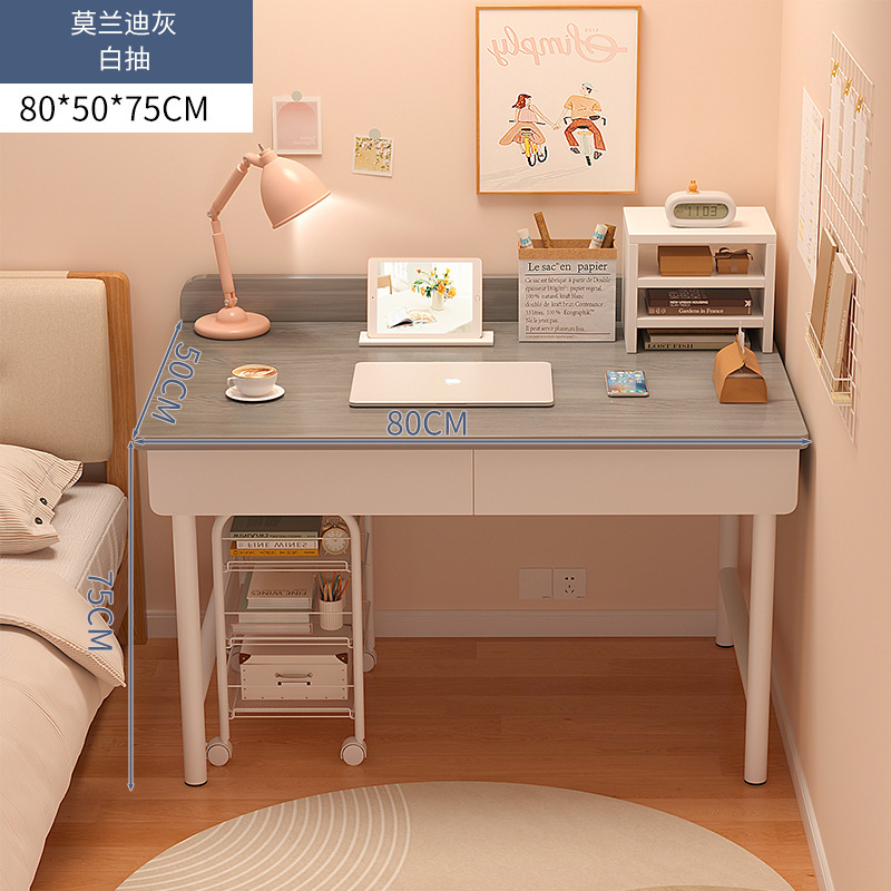 Escritorio dormitorio de niñas con cajones escritorio de estudio de maquillaje simple para estudiantes de alquiler de escritorio de computadora de oficina