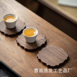 日系木质杯垫家居客厅茶具马克杯垫异形不规则碗碟砂锅餐垫茶杯托