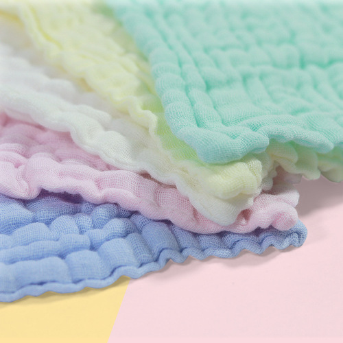 Baby bibs pure cotton mother and baby products 6-layer gauze towels children's bibs non-fluorescent face towels wholesale