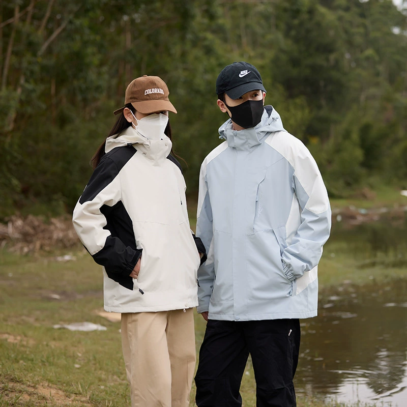 2024 наружная куртка три в одном съемная мужская и женская горная водонепроницаемая ветрозащитная осенняя и зимняя куртка для альпинизма куртка