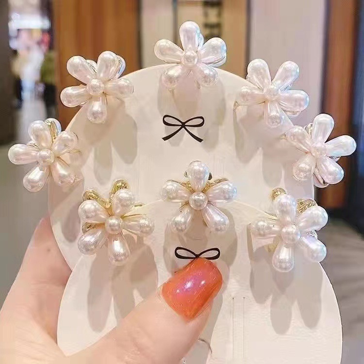 A principios de la primavera Flor de hadas pequeño clip horquilla lateral chica clip pequeño clip de tiburón clip accesorios para el cabello tocado joyería floral