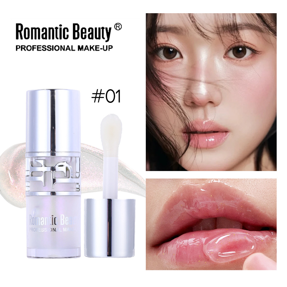 Esmalte labial de espejo transfronterizo, esmalte labial de color duradero, esmalte labial líquido sin tazas, no se desvanece.