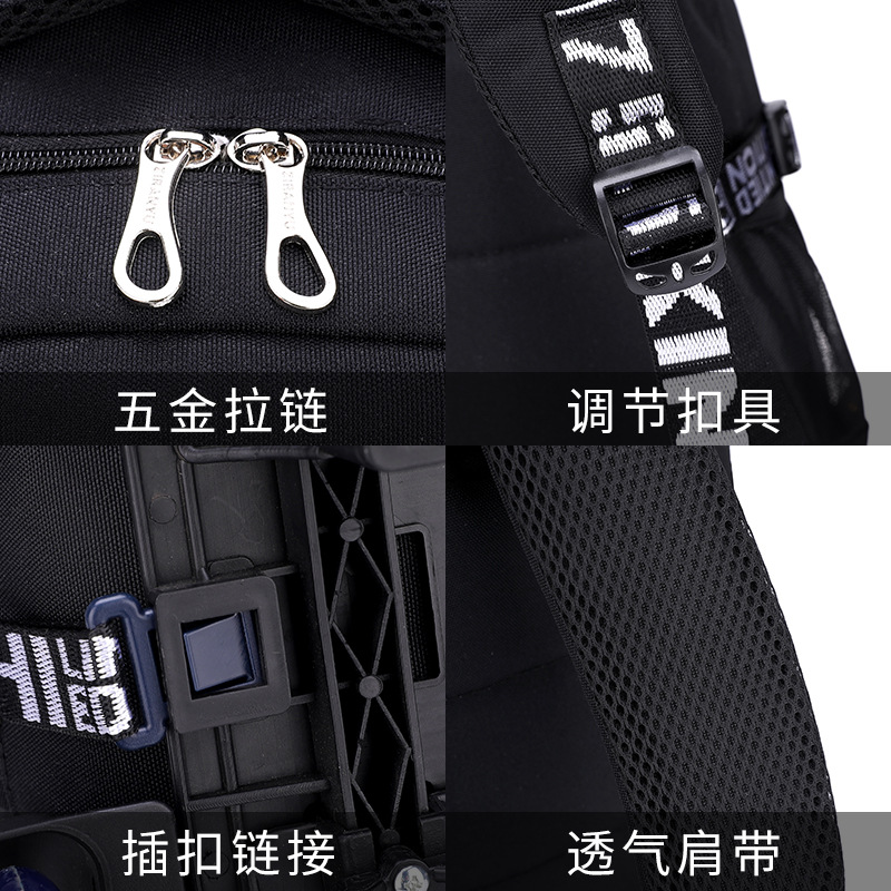 De una pieza de entrega de pescado natural carro mochila dibujos animados Dibujos Animados Escuela Primaria estudiante grado 2-6 niño seis ruedas escalera