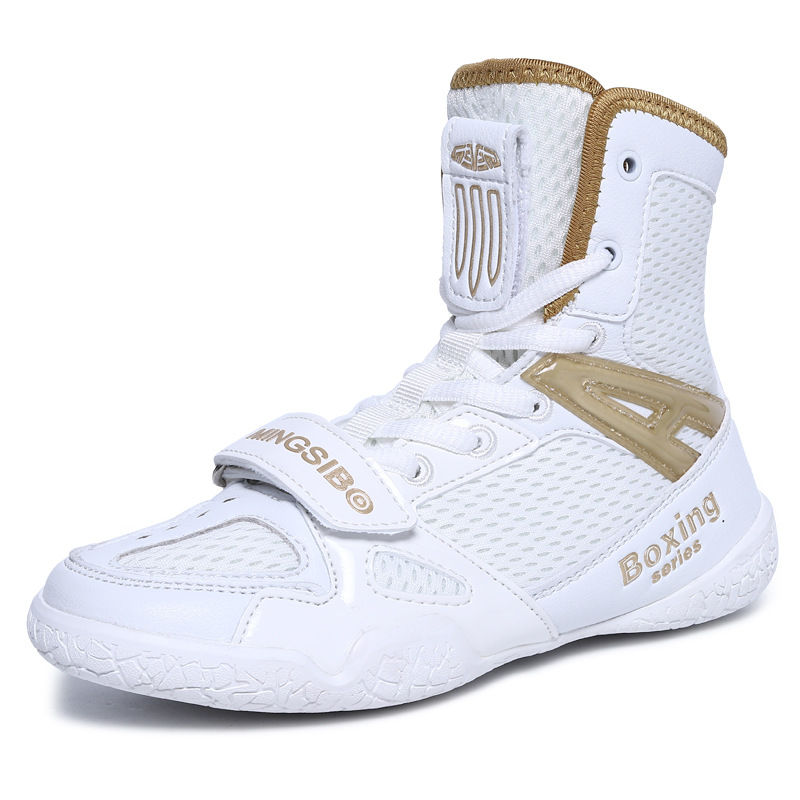 专业拳击鞋儿童训练鞋散打鞋格斗靴男童女童少儿摔跤鞋自由搏击鞋