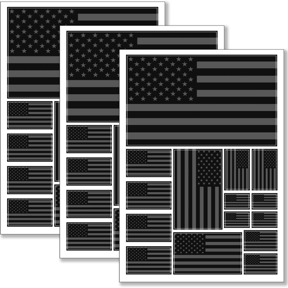 Amazon Venta caliente bandera americana coche pegatinas grandes reflectantes coche cuerpo pegatinas 21x29,7 cm
