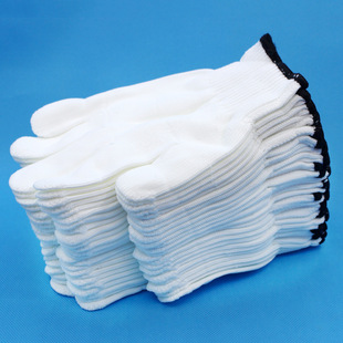 Factory wholesale ground nylon thickened gloves 700gA grade nylon wire work gloves for construction site