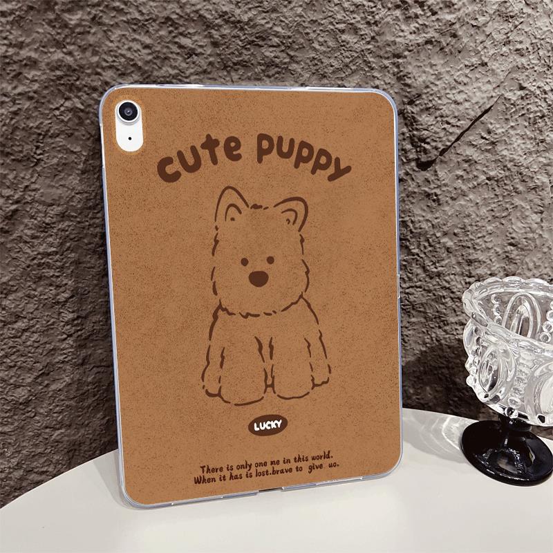 iPad Tablet Protective Case for Standing Dogs Transparent ipadpro11 Silicone Drop-resistant Air5 Tablet Case