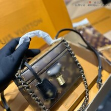 欧美大牌新款老花盒子包时尚潮牌化妆包通勤单肩斜跨手提包女包