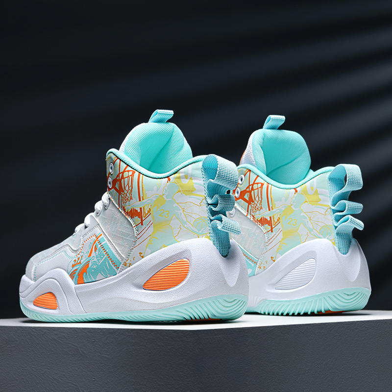 Zapatos de baloncesto de cuero para hombres, zapatos de alta altura impermeables, nuevos zapatos antideslizantes de entrenamiento profesional para estudiantes, moda de zapatos de fútbol