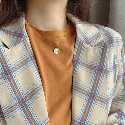 Cold and Lovely Baby Elephant Gold Necklace for Women, Instagram Trendy, Influencer Style, Simple and Personal, Fashionable and Versatile Clavicle Chain