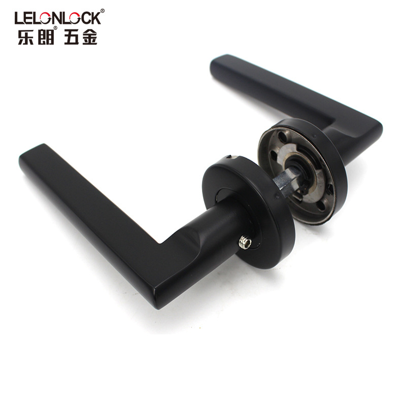 304 puertas de acero inoxidable dibujadas general conjunto completo de manijas de cerradura multicolor personalizado imitación de manijas de puerta de ángulo recto