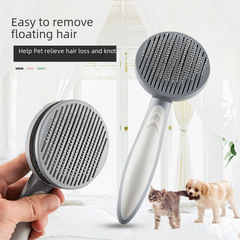 Pet Comb for Self-Cleaning Debris Removal Brush for Cats and Dogs, Hair Cleaning, Dehairing Massage Grooming Comb, Automatic Hair Removal Comb