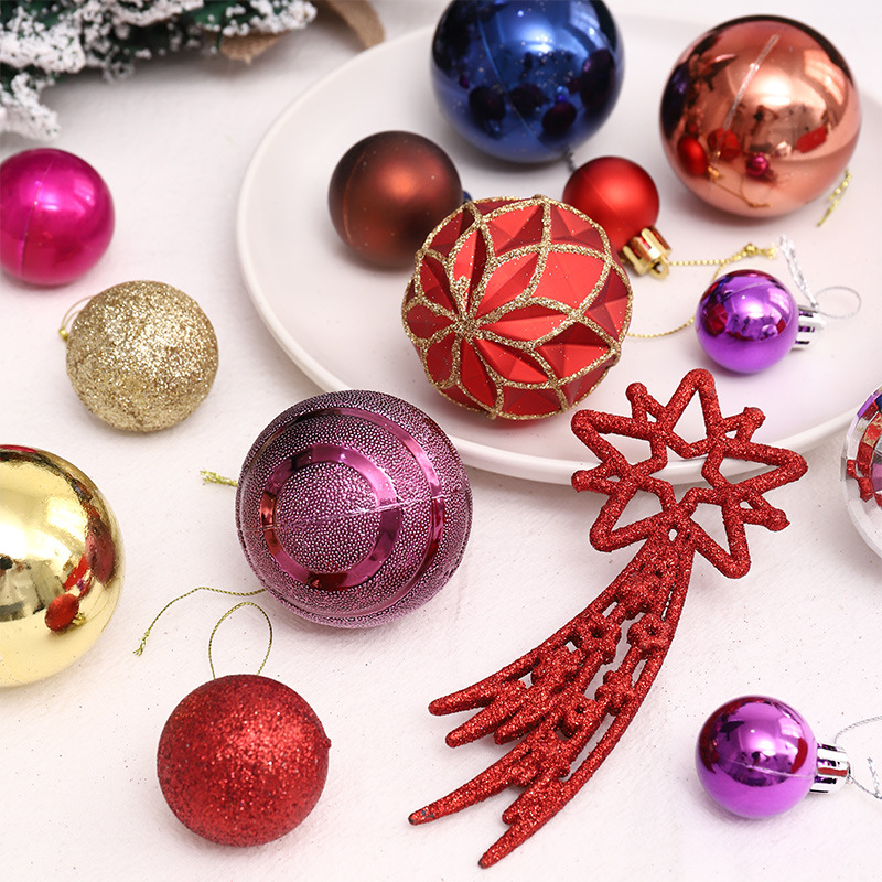 Transfronterizo de Amazon especial de Navidad Bola de galvanoplastia adornos para árboles de Navidad traje de bola de Navidad galvanoplastia BOLA DE Navidad pintada