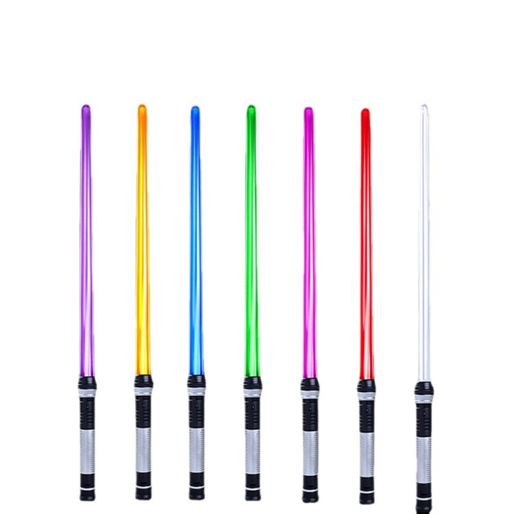Espada de luz del planeta Guerra de doble cabeza Flash Espada niño juguete palo de luz láser palo de luz espada de luz telescópica Amazon