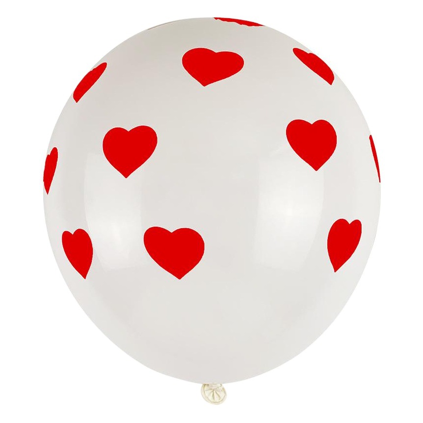 Globo impreso en forma de corazón de 12 pulgadas Día de San Valentín decoración de la boda confesión globo 2,8G globo de látex en forma de corazón al por mayor