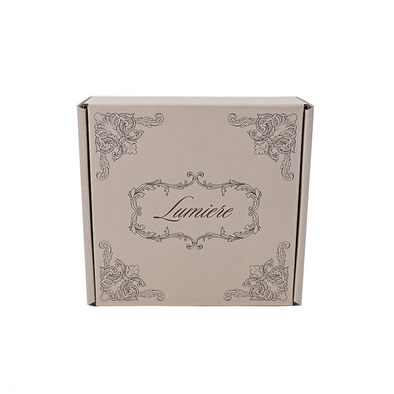 小号包装快递专用纸盒 彩色飞机盒 灰色服装特硬瓦楞定制飞机盒子