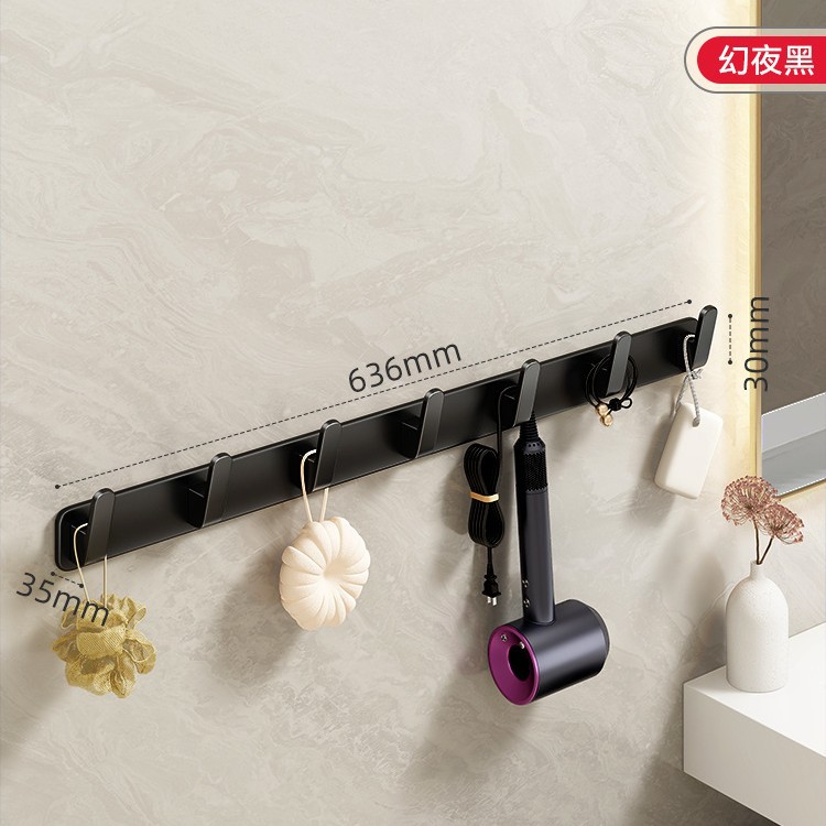 Detrás del gancho de la puerta percha de ropa dormitorio colgar en la pared de carga de perforación-libre dormitorio sombrero artefacto de almacenamiento