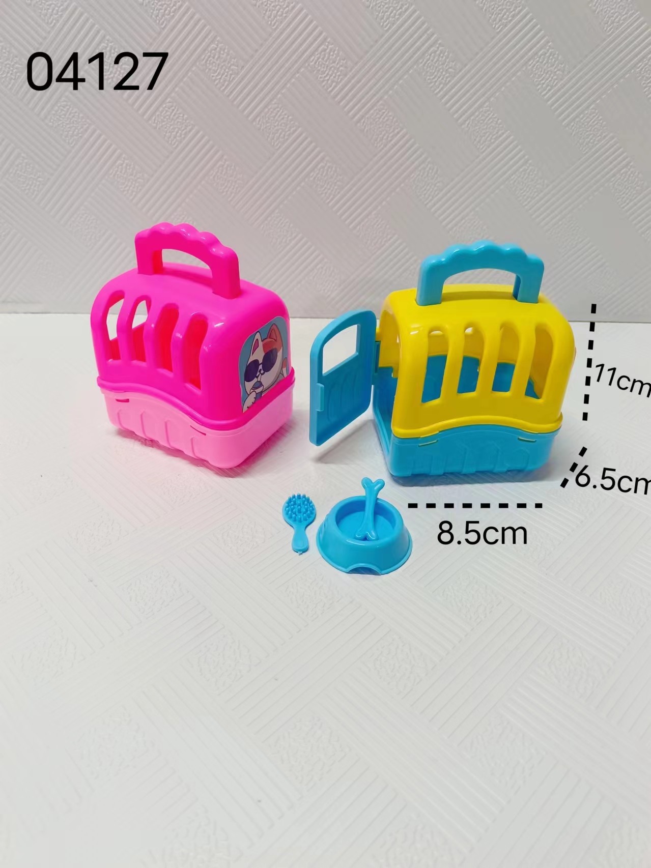 Miniature pet swing diapositivas casa de muñecas gran ventana de perro interactiva casa de juguetes de comercio electrónico fuente de productos