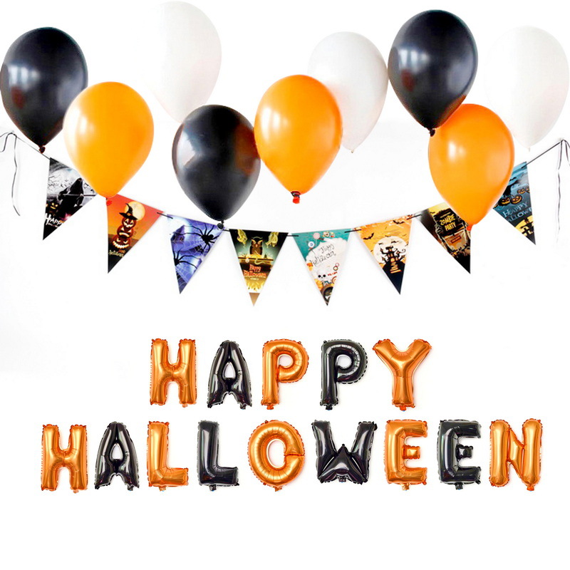 Halloween 12'2.8g globo de látex centro comercial tienda bar KTV fiesta decoración casa embrujado diseño impreso globo