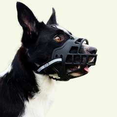犬用口輪、噛みつき防止、舐め防止、食べ物を食べさせない、吠え防止、シリコン製ペット用口輪、小型犬・中型犬用
