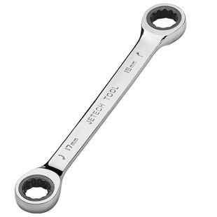 Jieke Double Plum Dual-Purpose Ratchet Wrench Plum Blossom Wrench Multi-Functional Fast Automatic High Torque Chromium Vanadium Steel