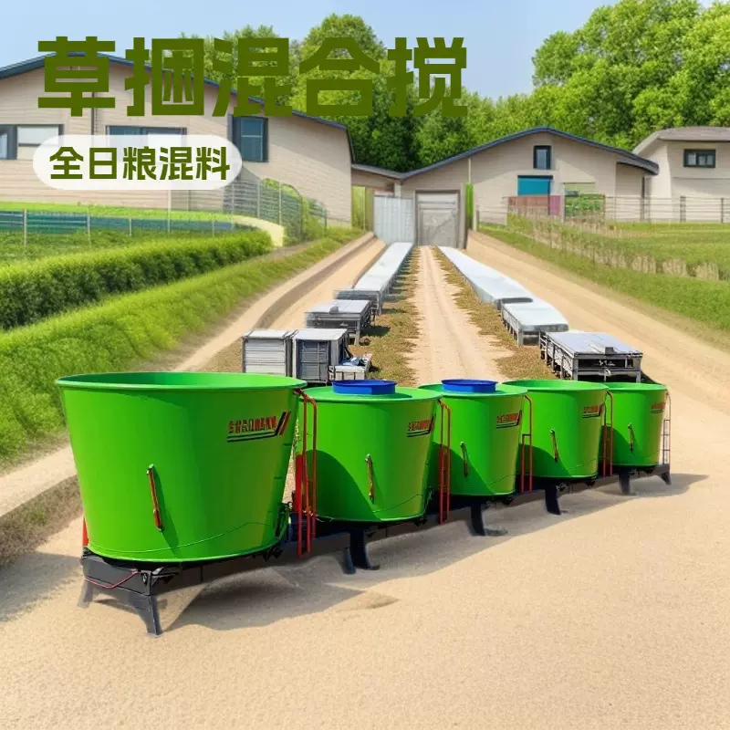 TMR全日粮饲料制备机  5立方立式牛羊草料饲料搅拌机