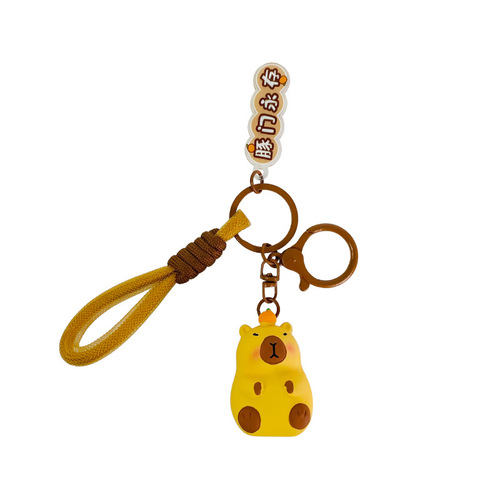 Creative Cartoon Cute Capybara Pendant Capibara Keychain Bag Pendant Small Gift Gift Wholesale