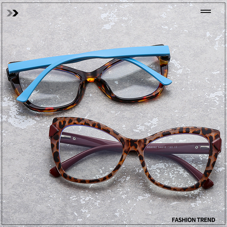 50g Weight Full Frame Glasses Structure Fashion Geometric PC Cat Eye Full Frame Optical Glasses