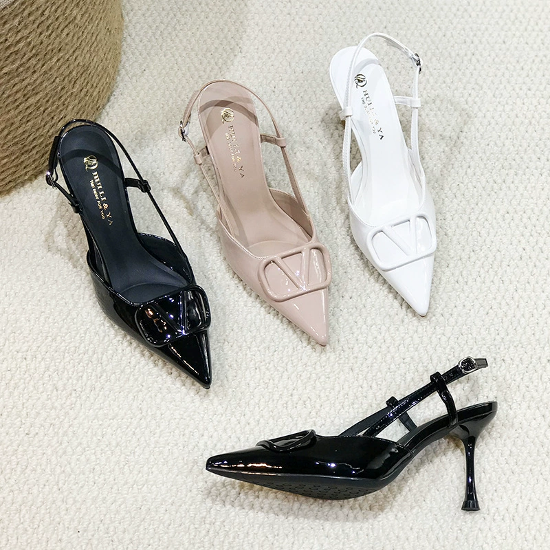 Huiliya v пряжка на высоких каблуках женские туфли на каблуках, туфли на каблуках, темперамент, пригородные сандалии, женские G8626-62