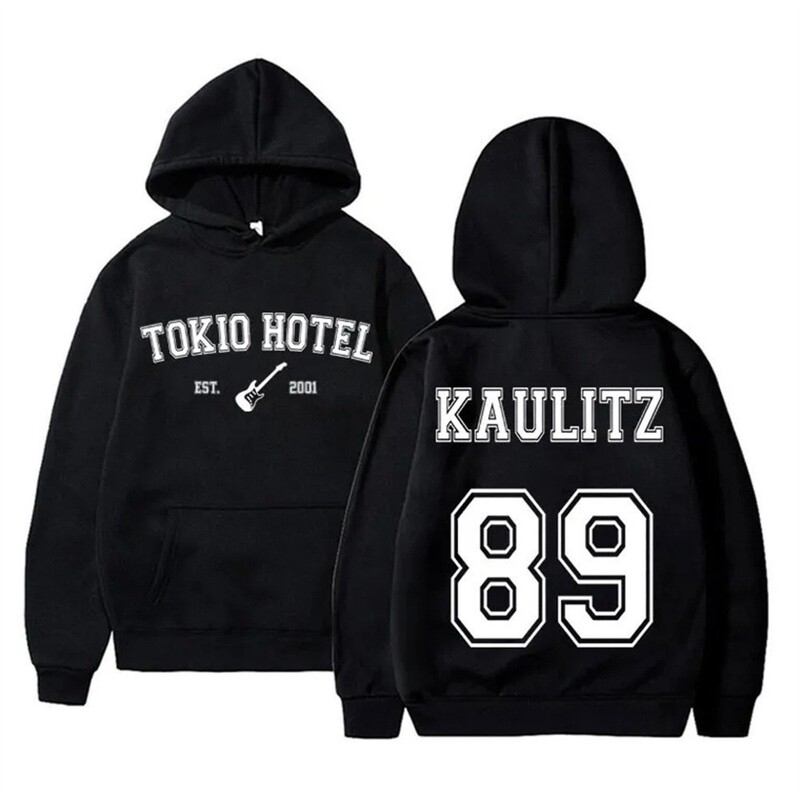German Rock Band Tokyo Hotel Cooley 89 Back Women's Hoodie Men's Retro Oversized Sweatshirt Men's Gothic