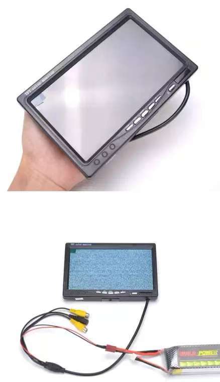 7inch High-definition mini portable VGA HDMI small TV desktop monitor for home and car use