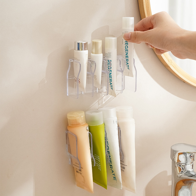 Estante Organizador de Pared Sin Perforación Multifuncional para Baño image 2
