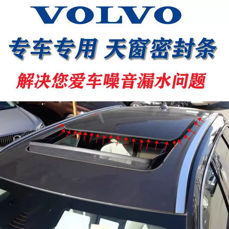 适用于沃尔沃C30 S40 S60 S80 V50 V60V70XC70天窗密封条31218248