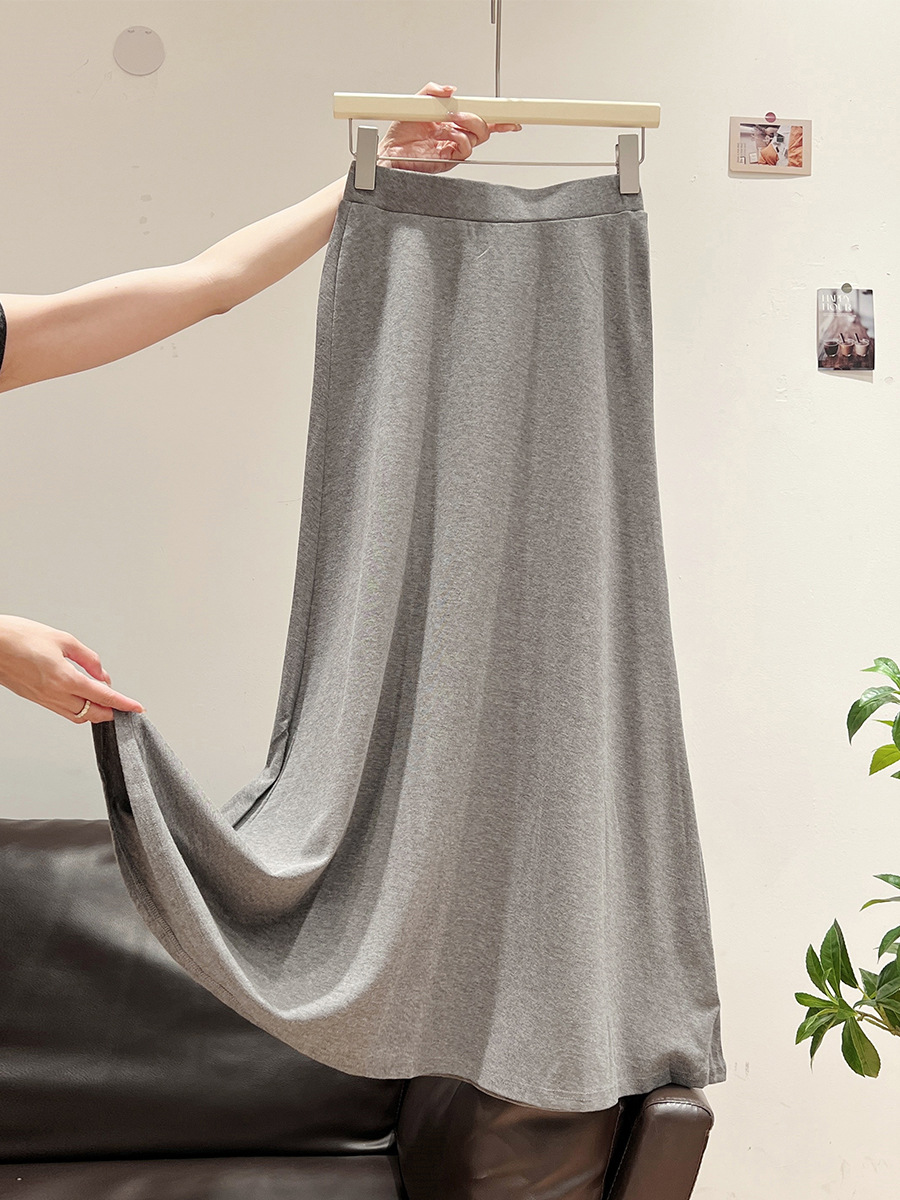 Long colored summer long skirt