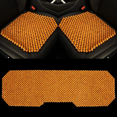 Ventilation Massage Cushion Car Mat — Cool pad - orange-small-three-pieces
