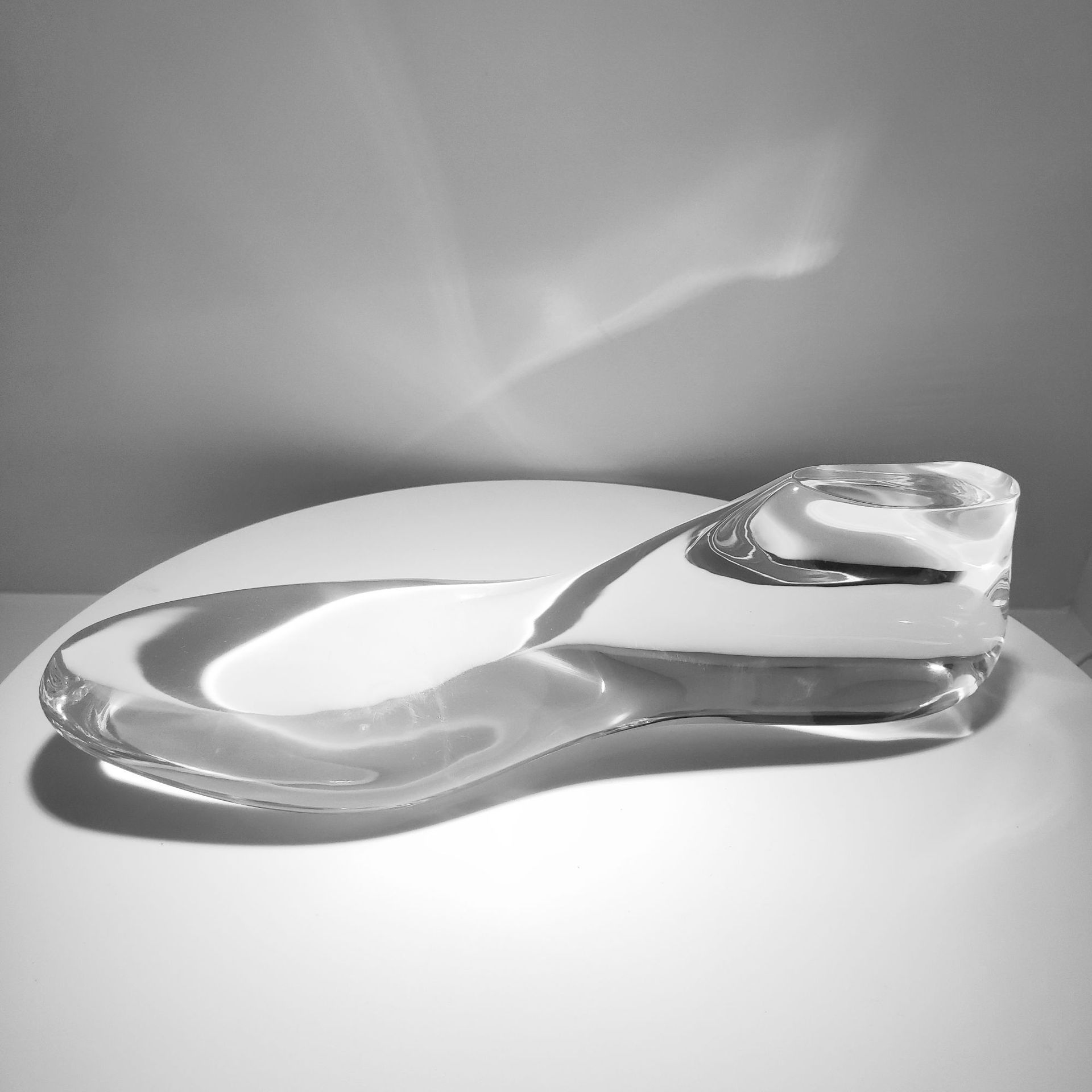 现货销售水晶胶鞋模高透明树脂鞋模37码亚克力平底鞋模