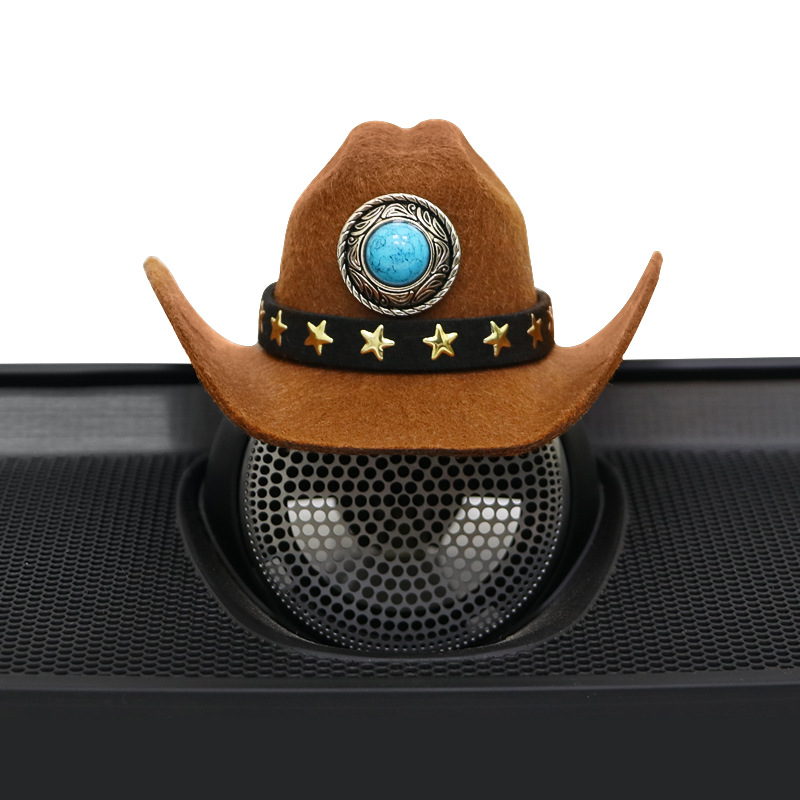 Adecuado para Volvo Baohua Sombrero de vaquero serie de decoración central de audio S60/90/XC60 en el automóvil