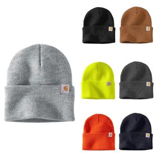 CARHARTT�����ؼ�ɫ�ٴ��ﶬᘿ�ñ�W�����b��Ů������ñ�p����߅