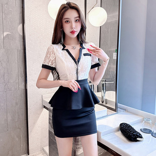 2024 New Beauty Salon Health Center Sauna Massage Shop Foot Massage Technician Work Clothes Elegant Classy Professional Suit
