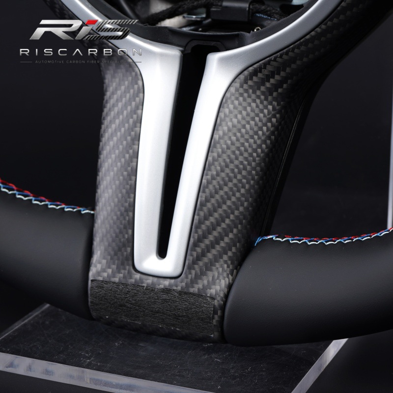 Suitable for Bmw Mp Suede Leather Blue Label Carbon Fiber Steering Wheel F30 F10 F25 E70E71E90F20E82
