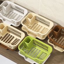 装碗筷收纳盒厨房家用带盖宿舍碗碟置物架塑料碗柜碗箱碗架可沥水