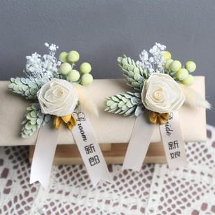 Wedding gifts wedding corsage brooch full set of accessories best man bridesmaid wedding flower bride groom flower set
