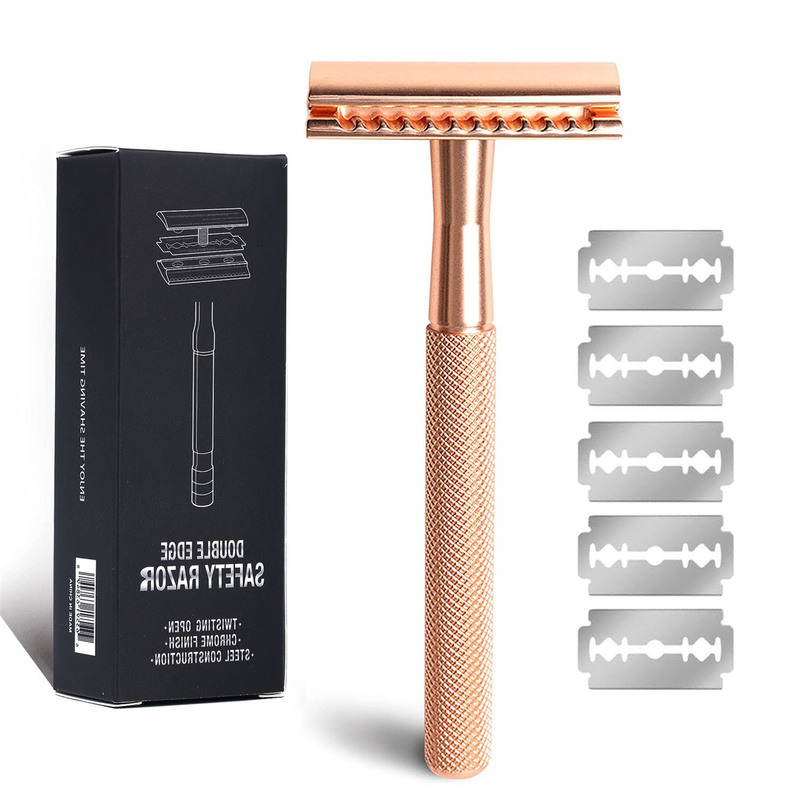Old-fashioned safety blade holder razor old-fashioned razor women's manual razor men's double-sided blade shaving knife