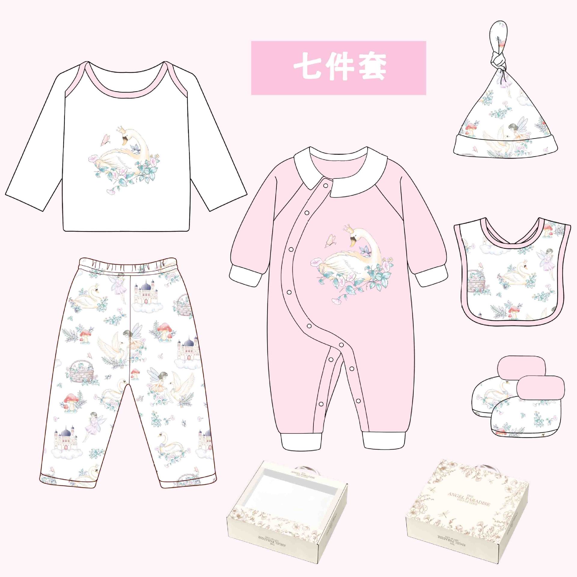 Baby gift box, infant clothing high-end gift box, newborn baby gift, high-end newborn supplies, 100-day celebration gift box