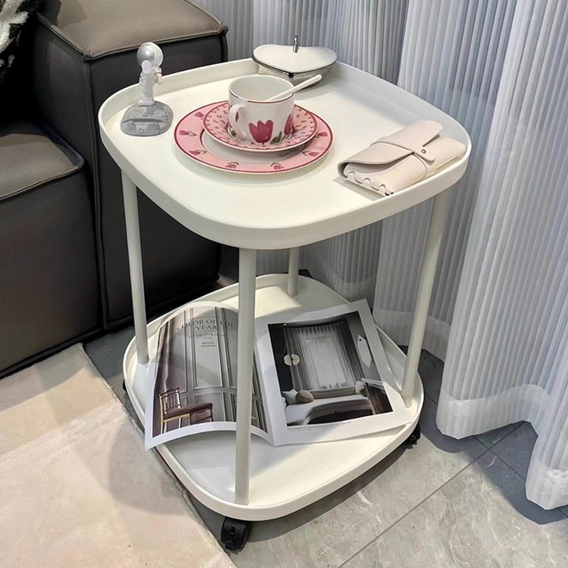 可移动小推车沙发边几创意侧边柜置物架小茶几桌子客厅餐厅零食台