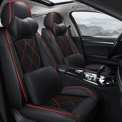 five-seat leather Ice Silk – Universal seat cover