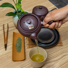 日本进口家用陶瓷茶壶闷茶壶泡茶壶侧把紫砂茶壶手工茶具1-2人